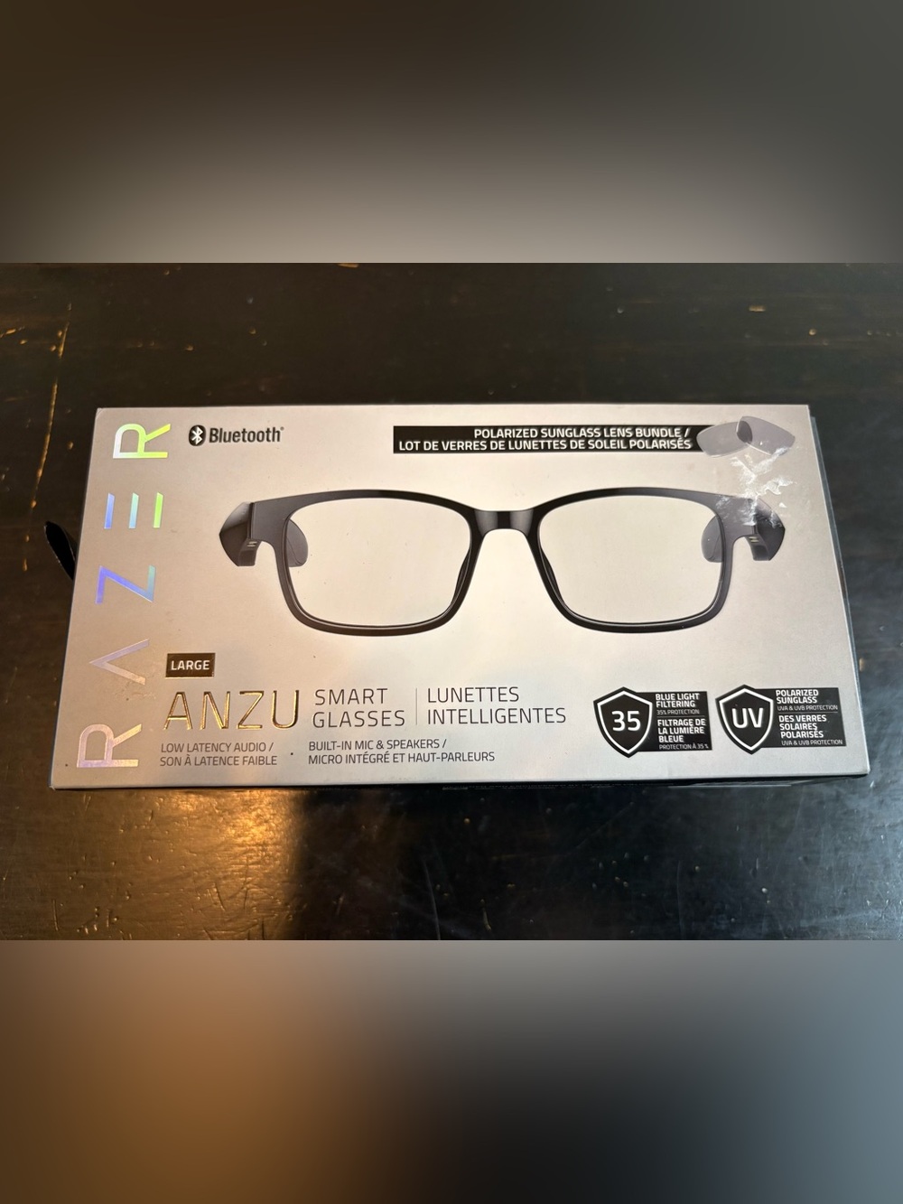 Razer Anzu Smart Glasses Blue Light Filtering & Polarized Sunglass Lenses